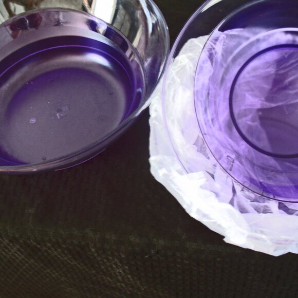 Tupperware Sheerly Elegant 3 Bowl Set 1.5, 2.3 & 3.2 Liters  Purple.   3.2 Liter - Picture 6 of 12